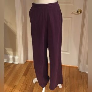 Alfred Dunner Deep Purple Ultra Suede Pant